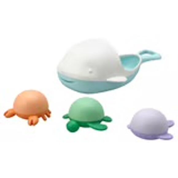 IKEA ÄNGSHUMLA 4‑Piece Bath Toy Set Turn Baths Into Wild Waterplay - Picture 1 of 3